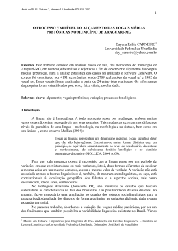 artigo - Instituto de Letras e Ling&uuml;&iacute;stica