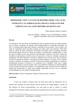 professor, voc&ecirc; vai contar hist&oacute;ria hoje? uma a&ccedil;&atilde;o interativa na