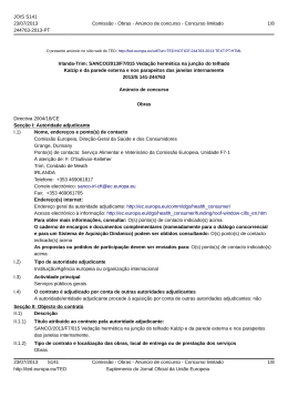 Irlanda-Trim: SANCO/2013/F7/015 Veda&ccedil;&atilde;o herm&eacute;tica na jun&ccedil;&atilde;o do