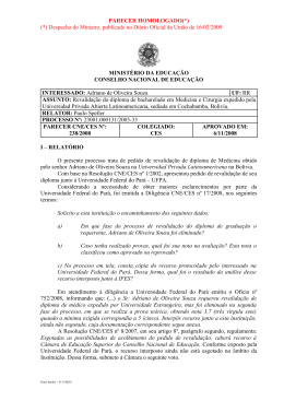 Parecer CNE/CES nº 238/2008, aprovado em 6 de novembro de 2008