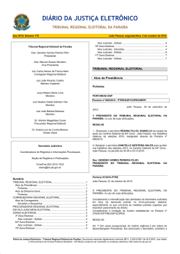 di&aacute;rio da justi&ccedil;a eletr&ocirc;nico