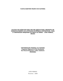 FL&Aacute;VIA MARTINS FRANCO DE OLIVEIRA CULTIVO DE