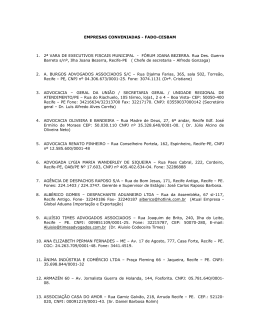 EMPRESAS CONVENIADAS - Faculdades Integradas Barros Melo
