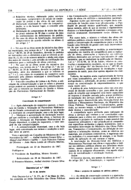 Decreto-Lei n.&deg; 5/88 de 14 de Janeiro