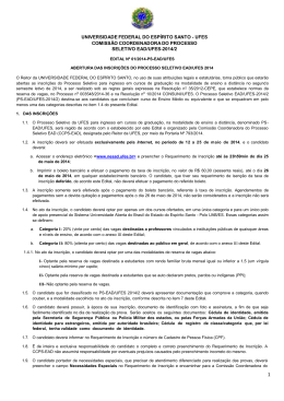 Edital Processo Seletivo EAD - Prefeitura Municipal de Ecoporanga