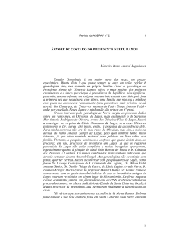 &aacute;rvore de costado do presidente nereu ramos