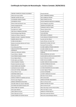 Lista de professores - Prefeitura de Embu das Artes