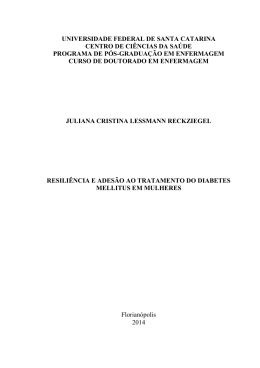 Resili&ecirc;ncia e ades&atilde;o ao tratamento do diabetes mellitus em mulheres