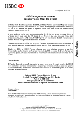 HSBC inaugura sua primeira agência vip em Mogi das Cruzes