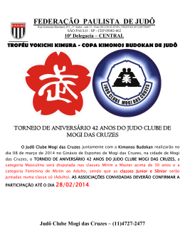 08/03/2014Torneio Judo Clube Mogi das Cruzes