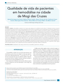 Qualidade de vida de pacientes em hemodiálise na cidade de Mogi