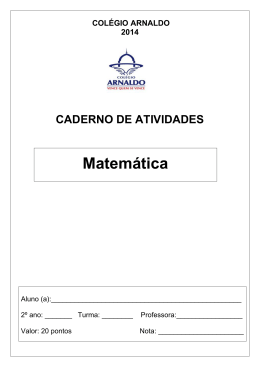 Matemática - Colégio Arnaldo