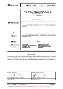ENGENHARIA SL SEQUI - Outros Sites Petrobras