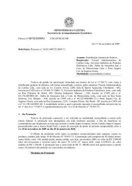 MINISTÉRIO DA FAZENDA Secretaria de Acompanhamento