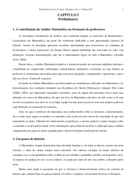 Apostila An&aacute;lise Matem&aacute;tica &ndash; 1&ordm;semestre