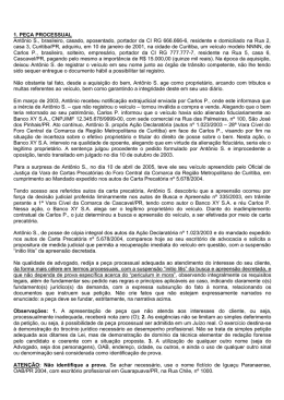 1. PEÇA PROCESSUAL Antônio S., brasileiro, casado, aposentado