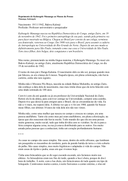 Professor universit&aacute;rio e pesquisador Kabengele Munanga nasceu