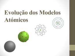 Evolução dos Modelos Atómicos