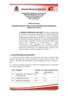 EDITAL 02/2012 PROCESSO SELETIVO PARA VAGAS