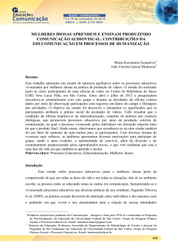 mulheres idosas aprendem e ensinam produzindo