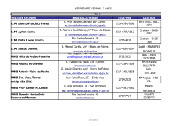 emails das escolas com telefones