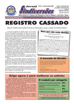 Jornal Sindivers&otilde;es n&ordm; 3