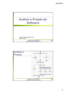 An&aacute;lise e Projeto de Software
