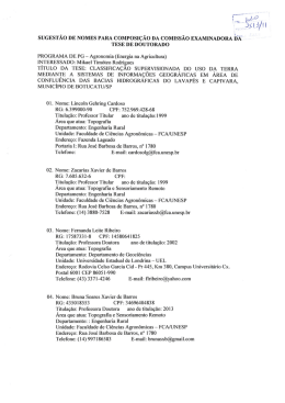 documentos citado - Faculdade de Ciências Agronômicas