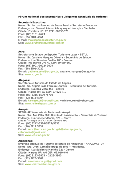 F&oacute;rum Nacional dos Secret&aacute;rios e Dirigentes Estaduais de Turismo