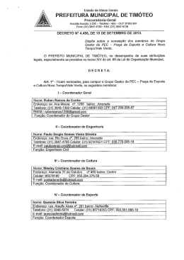 ITU &Iacute;" MUNICIPAL DE Procuradoria
