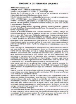 BIOGRAFIA DE FERNANDA LOUBACK