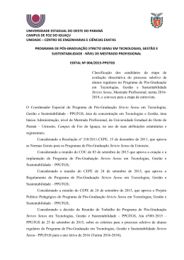 Edital 004 - Processo Seletivo - An&aacute;lise das Avalia&ccedil;&otilde;es Dissertativas