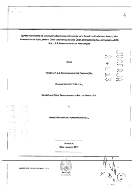 4º Aditamento da 3ª Emissão