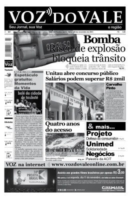 Risco de explos&atilde;o bloqueia tr&acirc;nsito