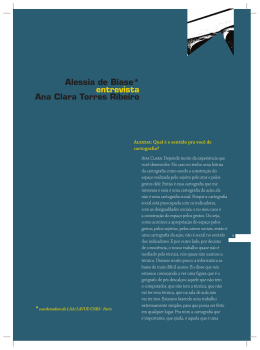 Alessia de Biase* entrevista Ana Clara Torres Ribeiro