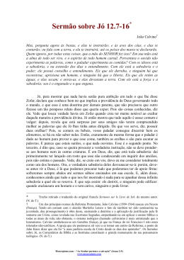 Serm&atilde;o sobre J&oacute; 12.7-16