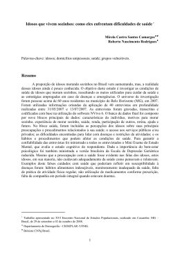 Idosos que vivem sozinhos: como eles enfrentam