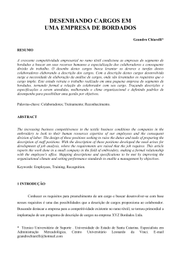 DESENHANDO CARGOS EM UMA EMPRESA DE BORDADOS