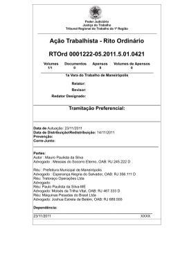 2&ordf; Etapa - Prova de Senten&ccedil;a - Portal do Tribunal Regional do