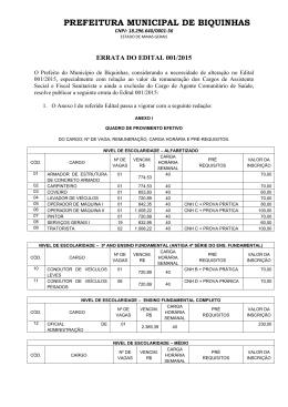 ERRATA DO EDITAL BIQUINHAS