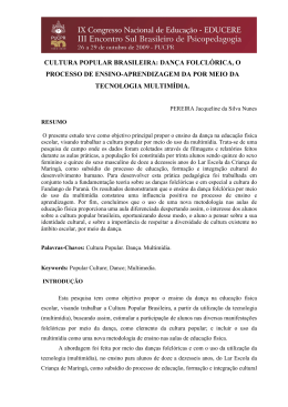 cultura popular brasileira: dança folclórica, o processo de
