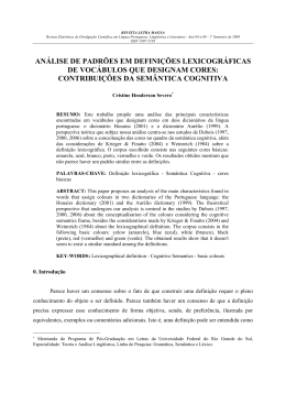 AN&Aacute;LISE DE PADR&Otilde;ES EM DEFINI&Ccedil;&Otilde;ES