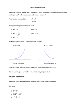 Exponencial / Logaritmo