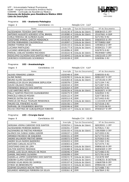 Divulga&ccedil;&atilde;o da lista de inscri&ccedil;&otilde;es - Uff