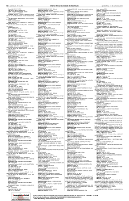 60 &ndash; S&atilde;o Paulo, 59 (129) Di&aacute;rio Oficial da Cidade - Sigma