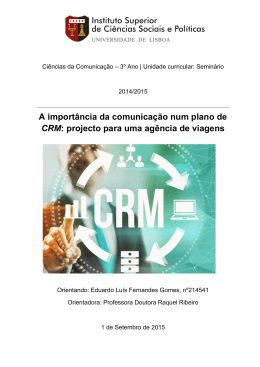 A import&acirc;ncia da comunica&ccedil;&atilde;o num plano de CRM