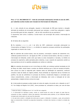 P&ordm; CC 89/2008 SJC-CT - Instituto dos Registos e Notariado