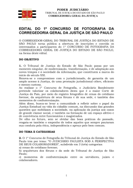 Leia o Edital - Tribunal de Justi&ccedil;a