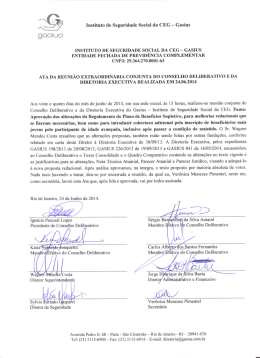 Ata do Conselho Deliberativo
