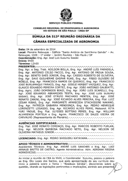 Súmula da RO 513 - Crea-SP